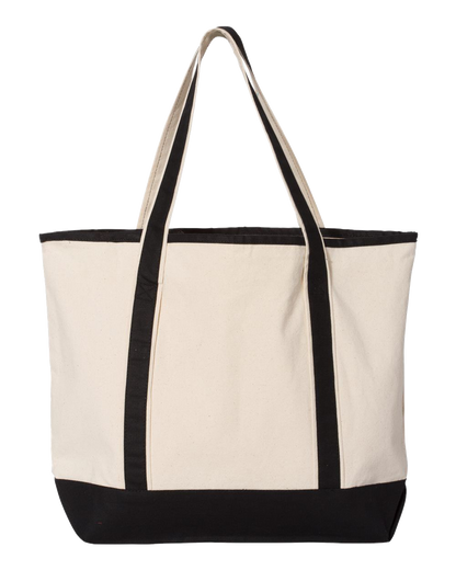 Two-tone Tote Bag (Embroidered)